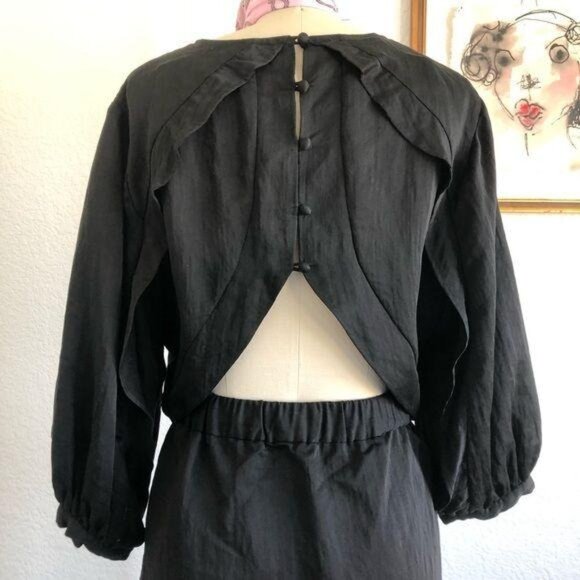 Session Pebble Beach Open Back Backless Pouf Sleev - Picture 2 of 11